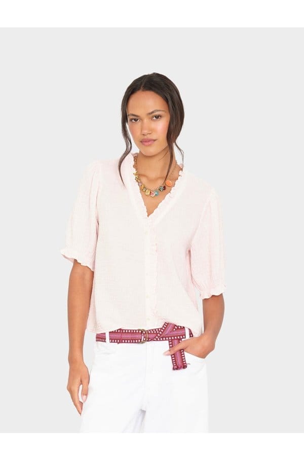 jenna shirt in pink dawn