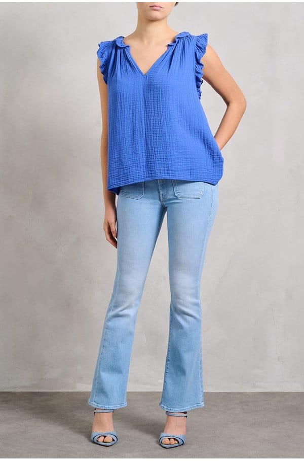 the patch pocket weekender flare in sauced by six