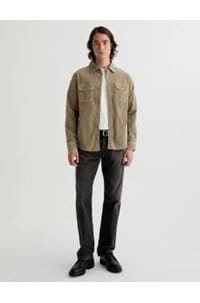 curtis work shirt in industrial taupe