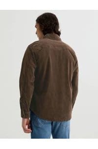 curtis work shirt in raw umber