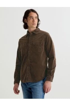 Curtis Work Shirt in Raw Umber