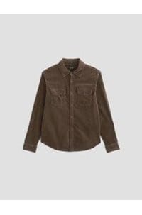 curtis work shirt in raw umber