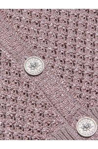 blanca sequin cardigan in adobe rose