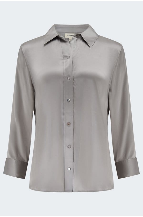 dani blouse in pewter