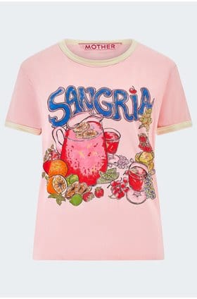 The Goodie Ringer Tee in Sangria