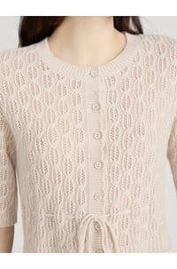 clover cardigan in oatmeal