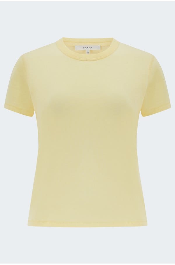 vintage baby tee in lemon