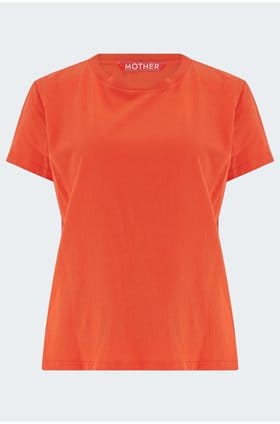 The Goodie Goodie Tee in Mandarin Red