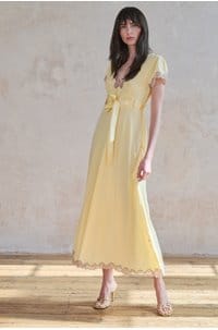 marlice dress in butter yellow
