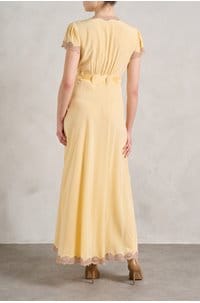 marlice dress in butter yellow