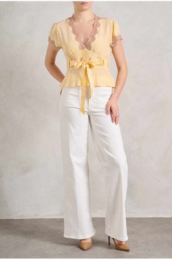 daniela top in butter yellow