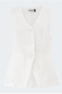 jesse top in embroidered ivory