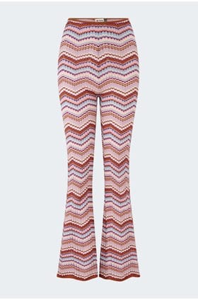 Boni Cotton Knit Trouser in Marla Chevron Multi