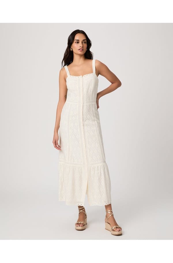 kelli dress in antique white