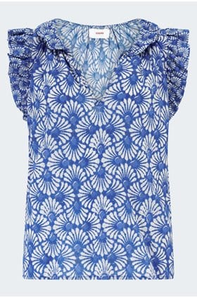 Bex Top in Cobalt Shell