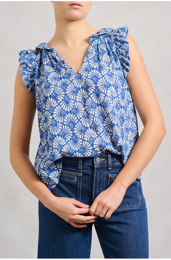 bex top in cobalt shell