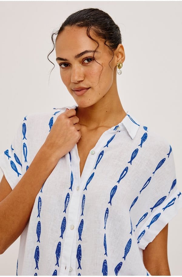 farrah shirt in sardines