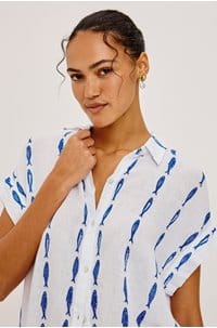 farrah shirt in sardines