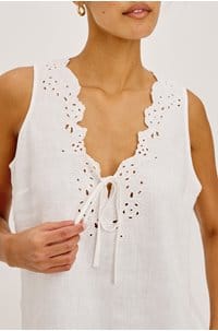 cornelia top in white