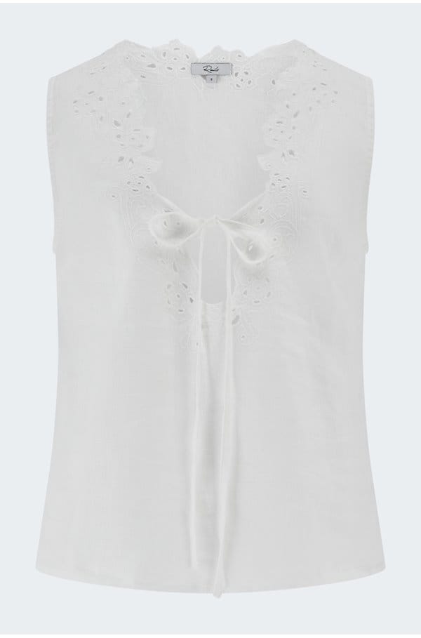 cornelia top in white