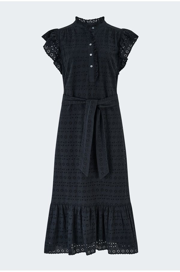 darcy dress in black eyelet