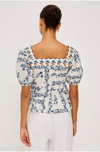presley top in ceramic floral