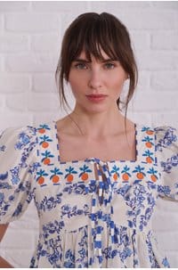 presley top in ceramic floral