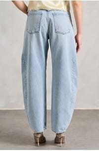 luna pieced taper jean in addition