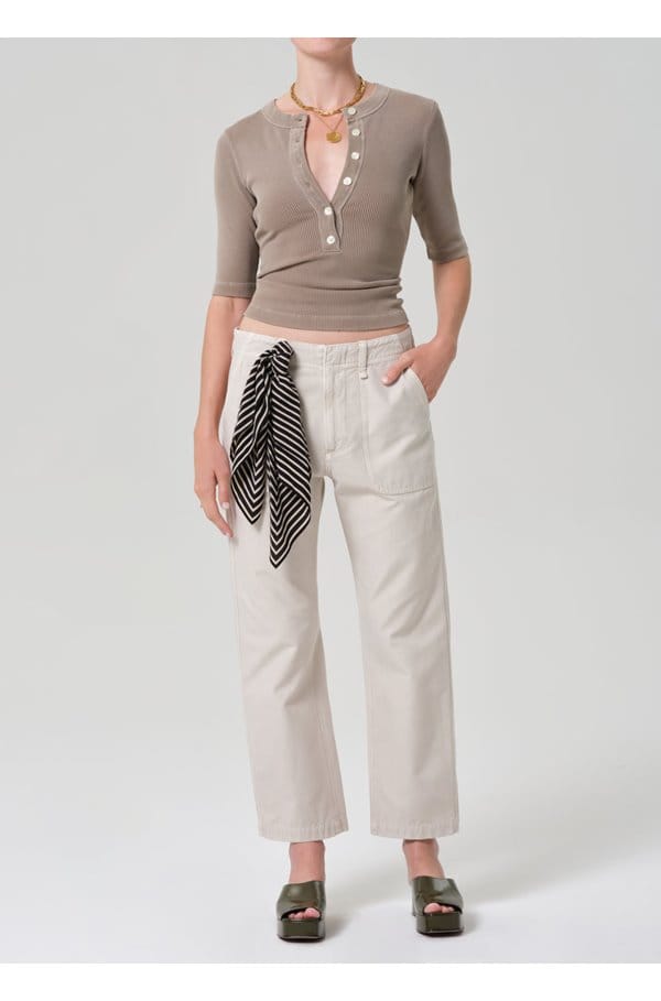 winslow utility trouser in pale stone
