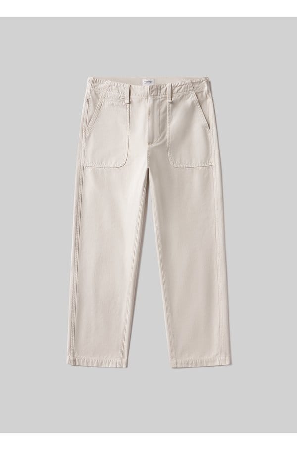winslow utility trouser in pale stone