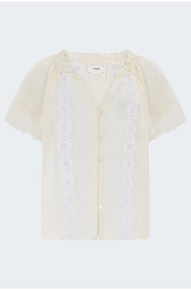 Bianca Shirt in Beige Cream