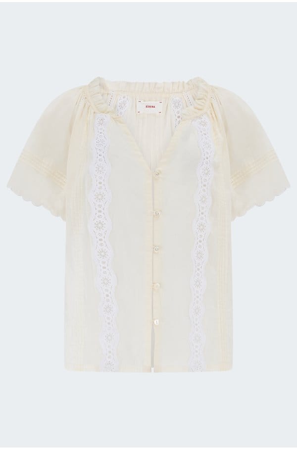 bianca shirt in beige cream