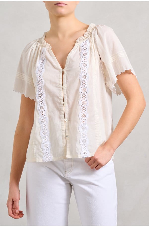 bianca shirt in beige cream