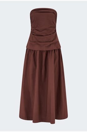 Ciara Dress in Adobe Brown