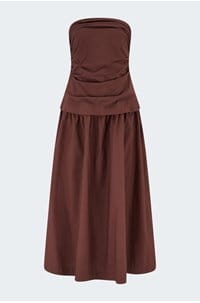 ciara dress in adobe brown