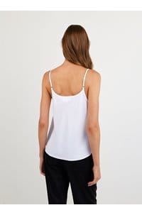 clean cami in white