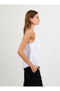 clean cami in white