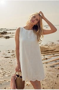 anna dress in pearl