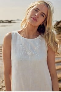 anna dress in pearl