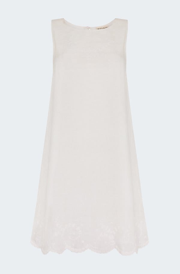anna dress in pearl
