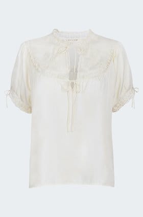 Willa Blouse in Buttermilk