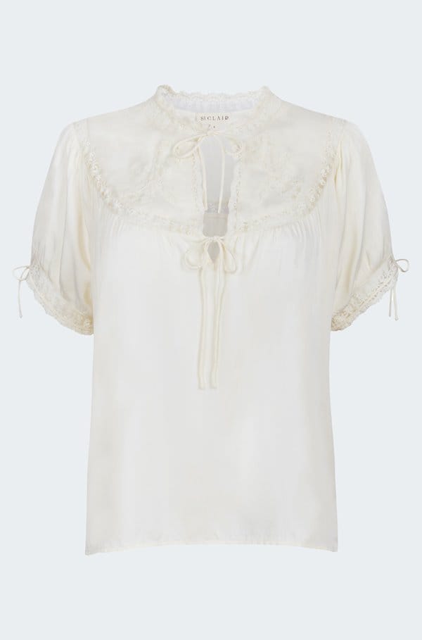 willa blouse in buttermilk
