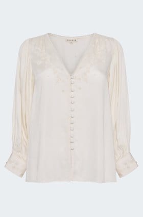 Cleo Blouse in Buttermilk