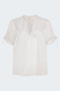 willa blouse in dobby pearl