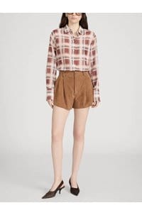 the plaid boy shirt in silver peony