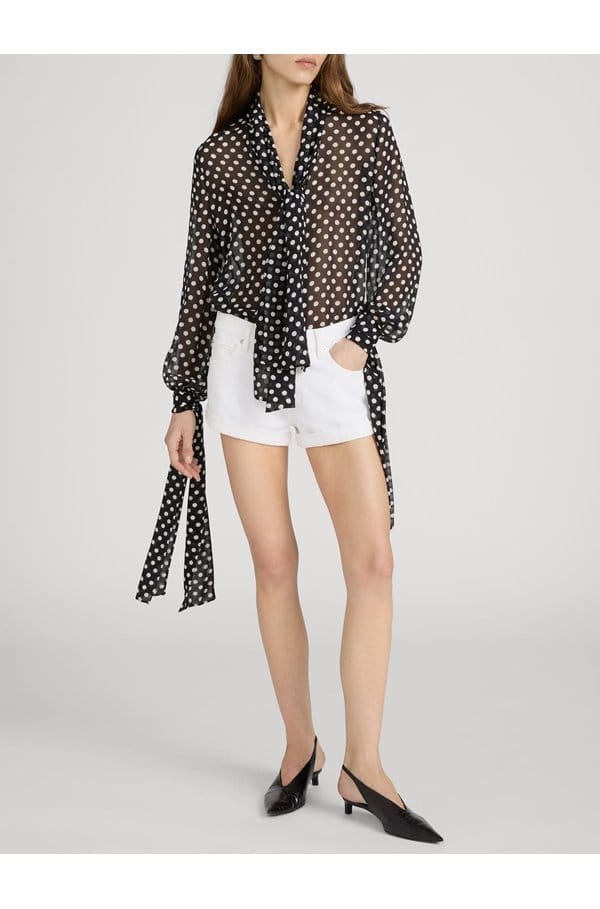 nouvelle blouse in black