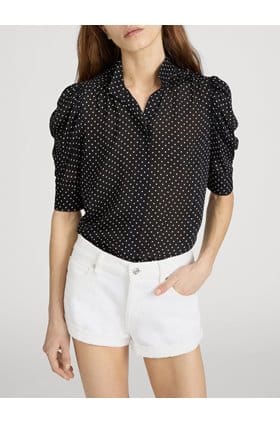 The Gillian Top in Black Multi