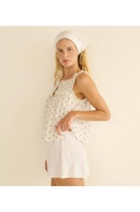 fidella top in posy calico