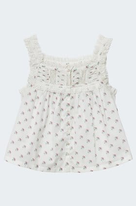 Fidella Top in Posy Calico