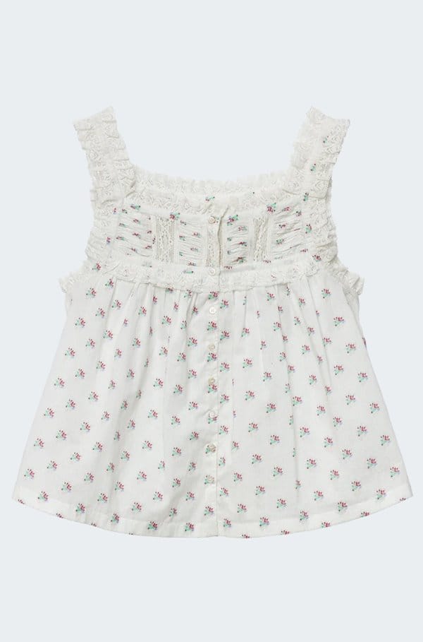 fidella top in posy calico